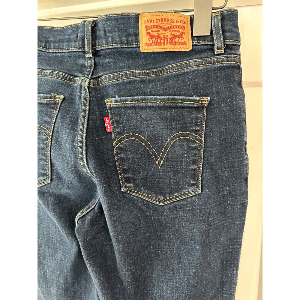 Levis Classic Bootcut Jeans Womens Levi Strauss W27 L32 Dark Indigo Size 4